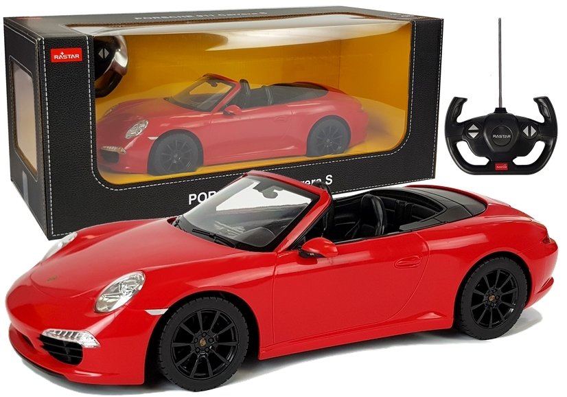 mamido Auto na dálkové ovládání Porsche 911 RC 1:14 červené