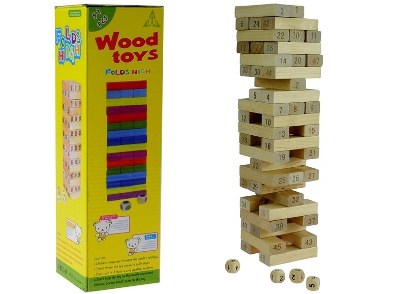 mamido Dřevěná společenská hra - Jenga