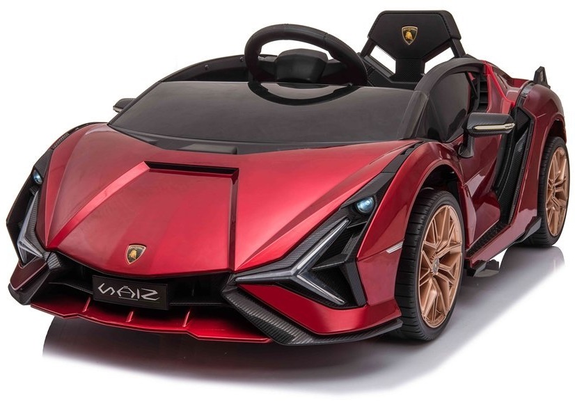mamido Dětské elektrické auto Lamborghini Sian lakované červené