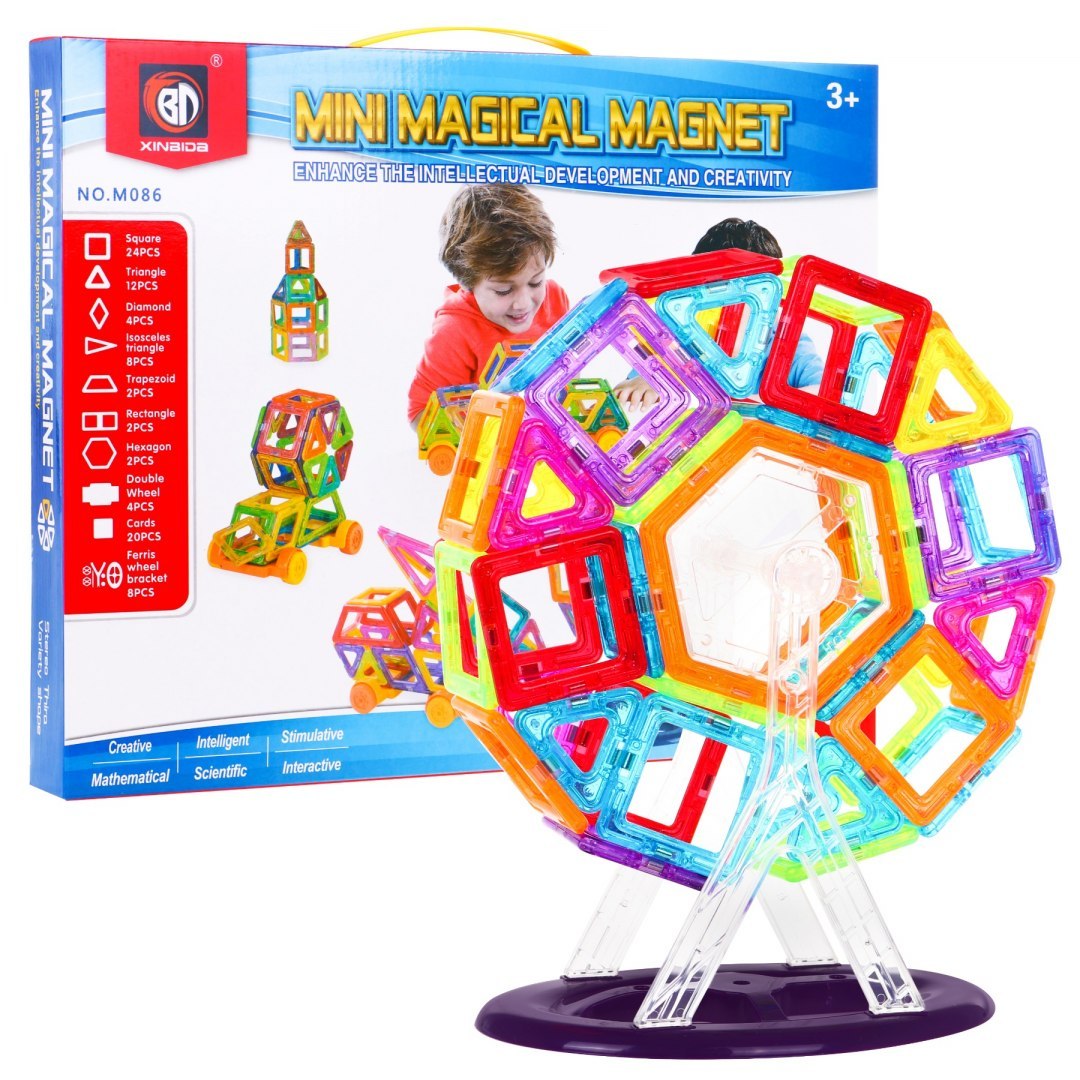 mamido Magnetická stavebnice 86 dílů
