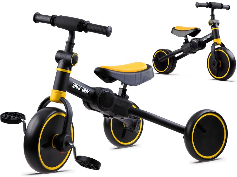 mamido Dětské odrážedlo Tiny Bike 3v1 žluté