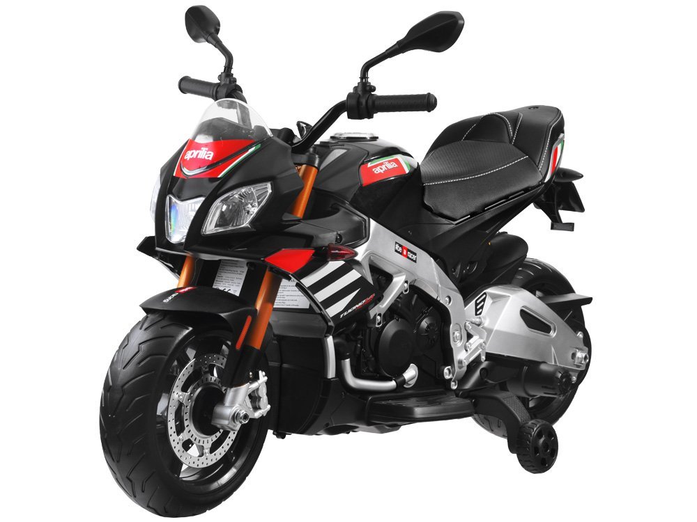 mamido Dětská elektrická motorka Aprilia Tuono V4 černá