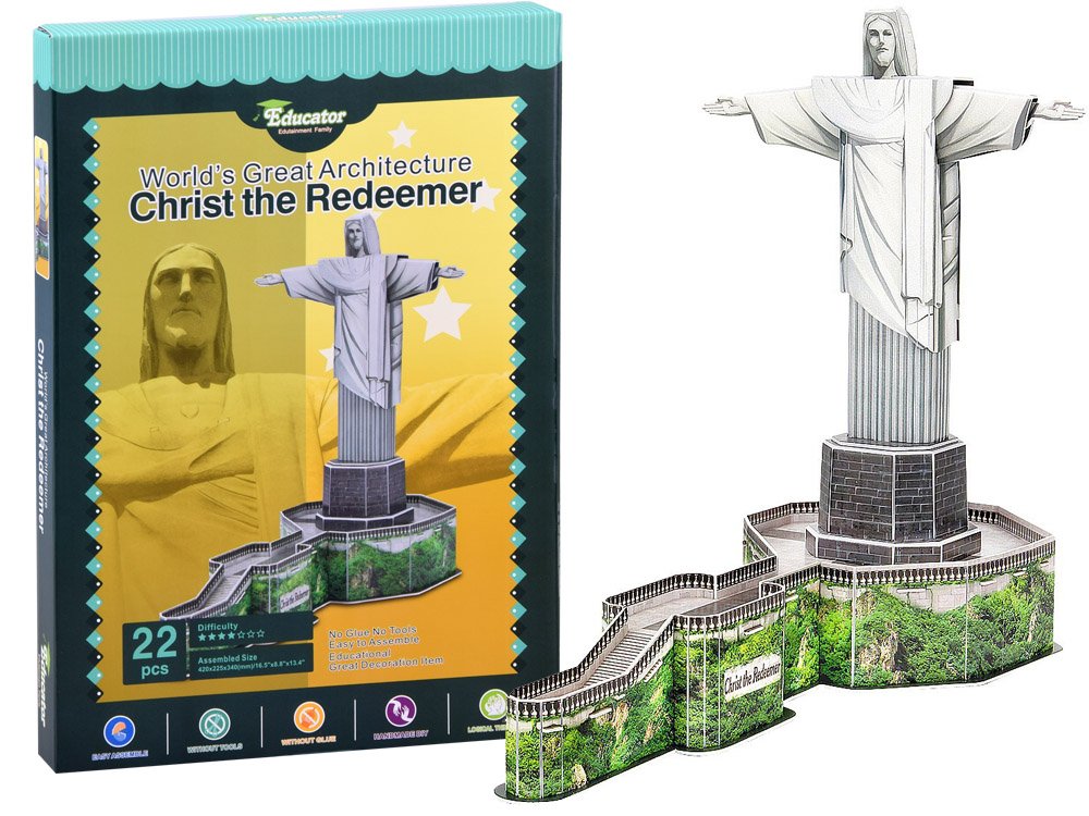 mamido 3D Puzzle Socha Ježíš Rio de Janeiro