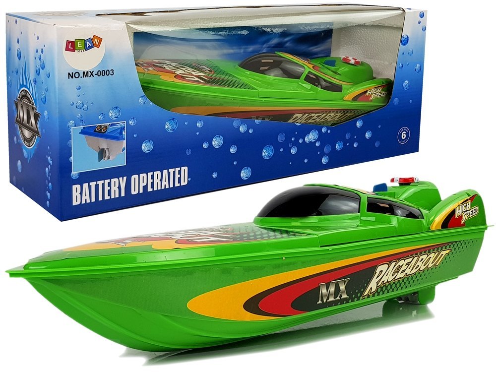 mamido Motorová loď na baterie zelená