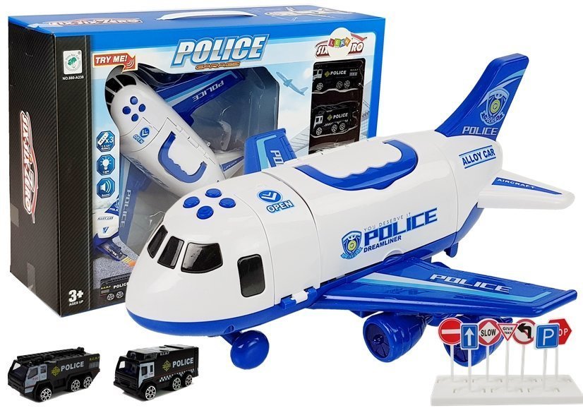 mamido Letadlo se světelnými a zvukovými efekty 1:64 modré