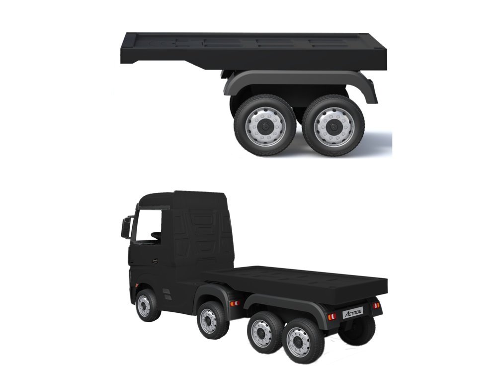 mamido Přívěs pro dětský elektrický kamion Mercedes Actros černý