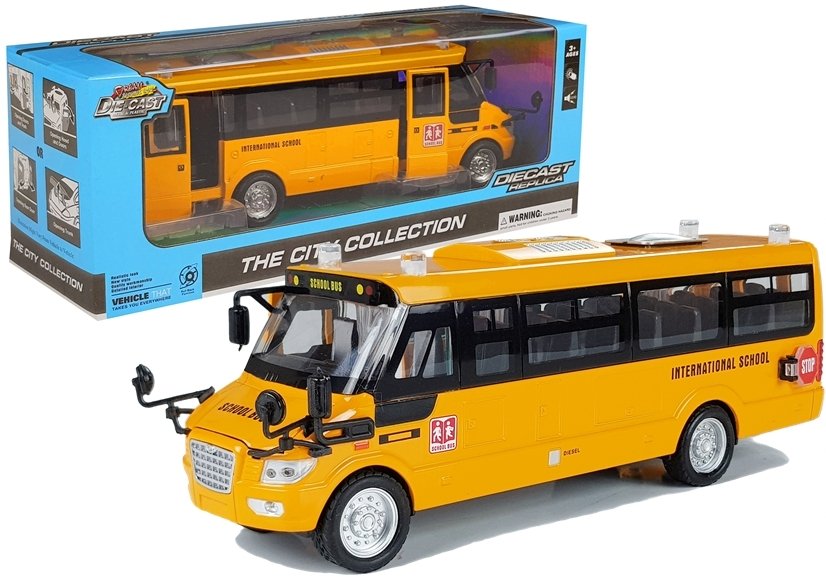 mamido Natahovací autíčko školní autobus žlutý