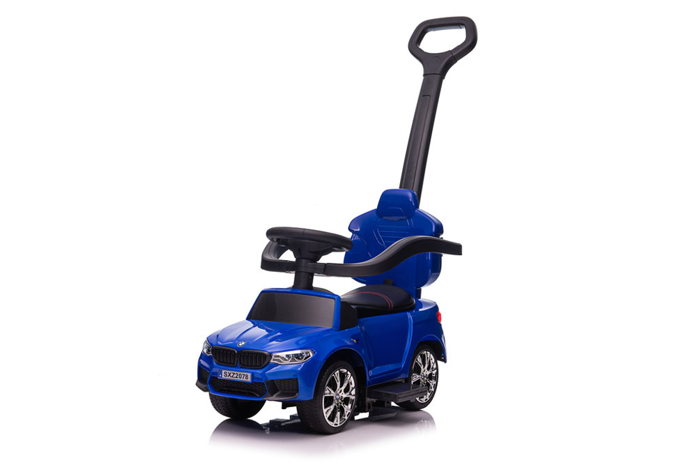 mamido Dětské odrážedlo s vodící tyčí BMW SX modré