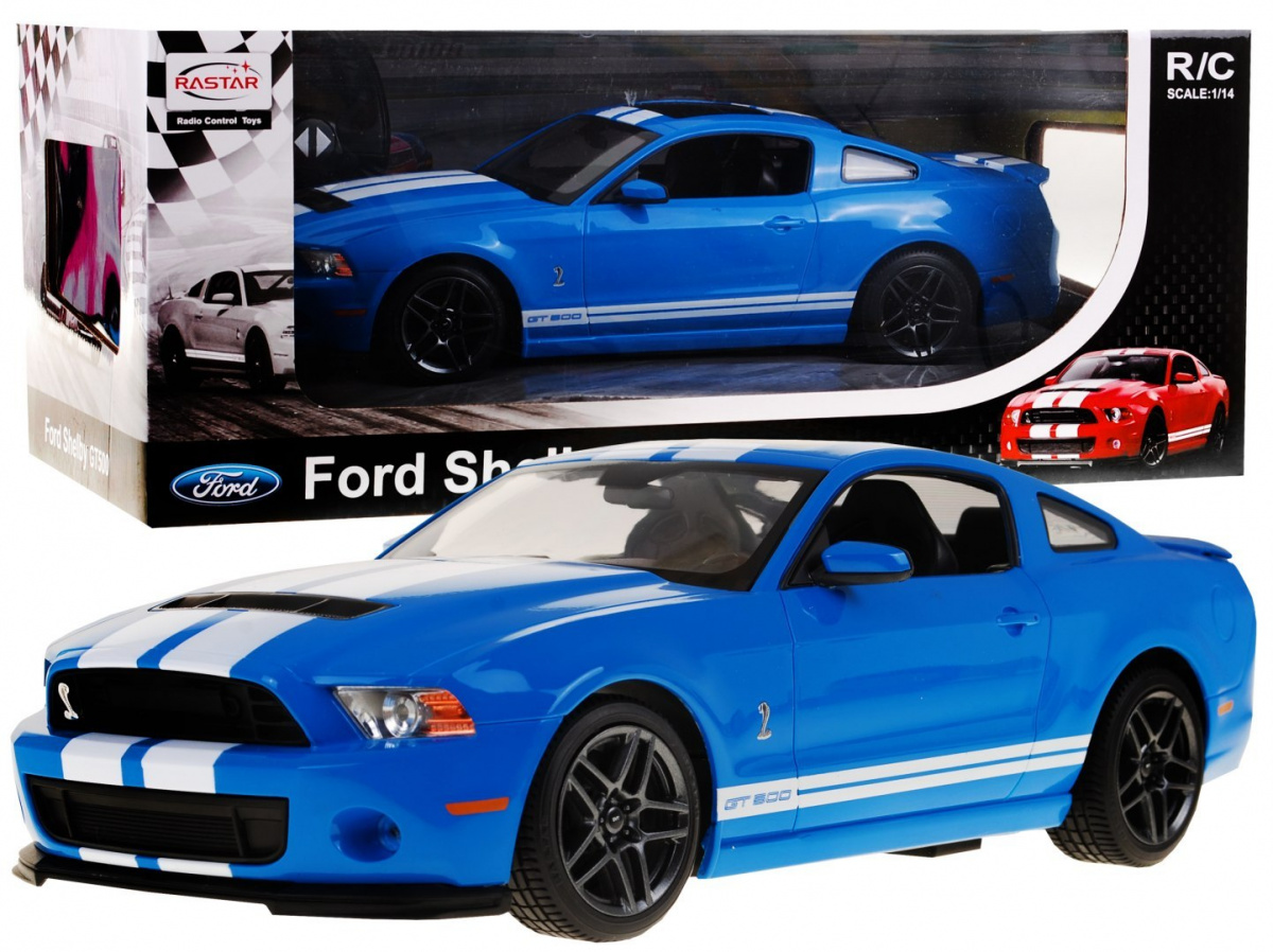 Mamido RASTAR RASTAR Auto na dálkové ovládání RC Ford Shelby Mustang GT 1:14 modré