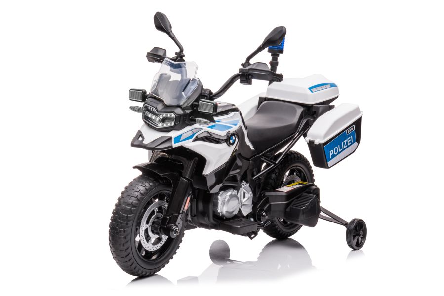mamido Dětská elektrická motorka Policie BMW bílá