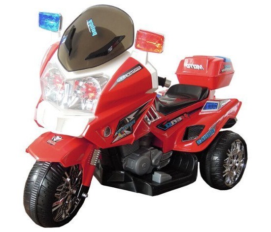 mamido Dětská elektrická motorka červená