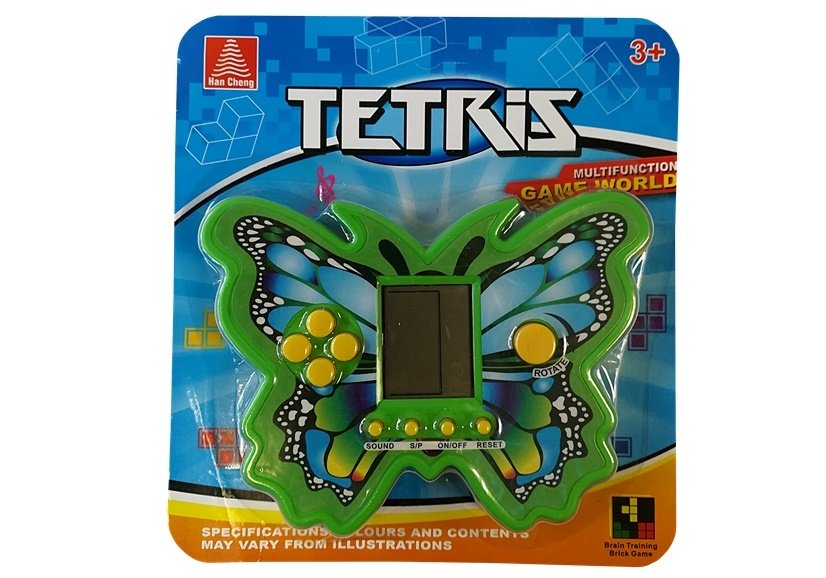 mamido Kapesní elektronická hra Tetris motýl zelená