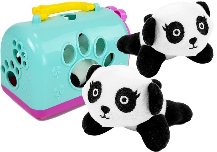 mamido Plyšová panda s přepravkou
