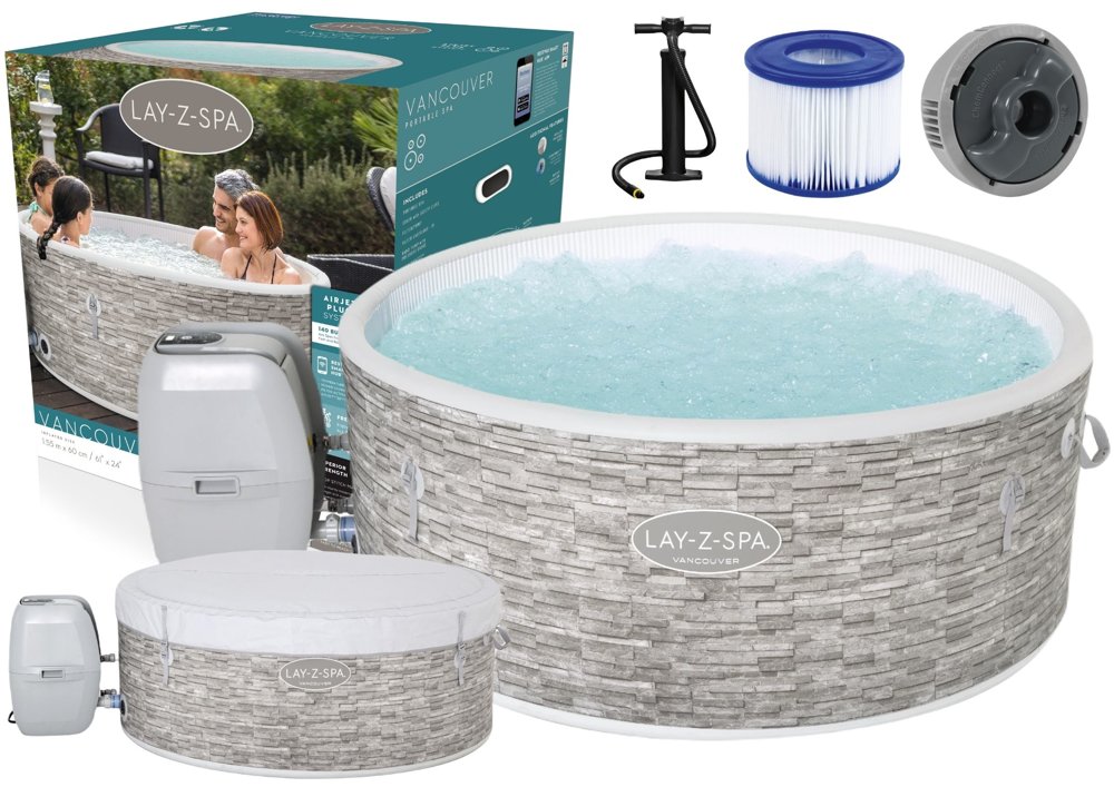 Bestway Nafukovací vířivka Bestway Lay-Z-Spa Vancouver pro čtyři osoby