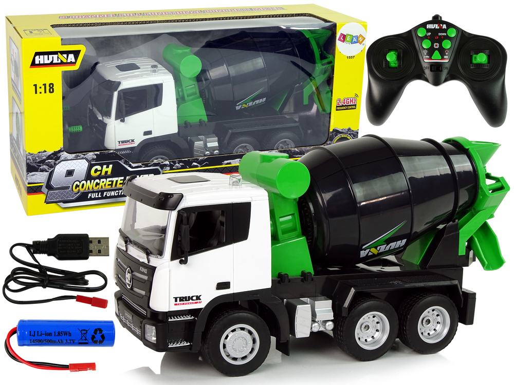 mamido Míchačka na beton na dálkové ovládání Builders pear RC 1:18 černá