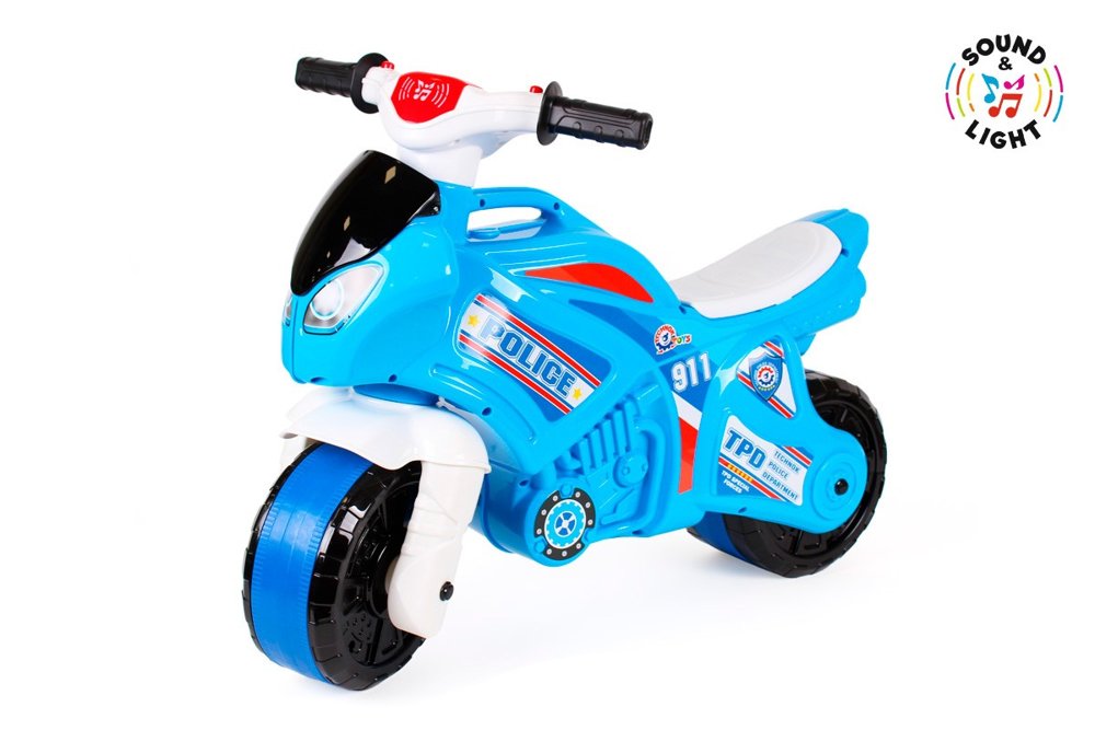 mamido Dětské odrážedlo motorka Police modré