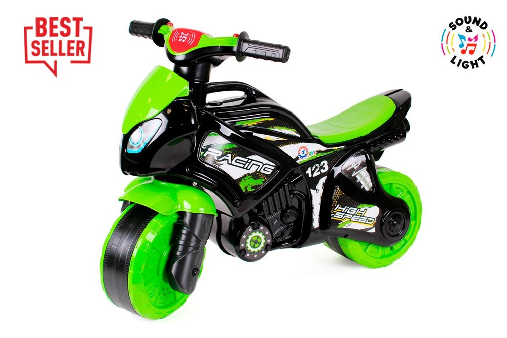 mamido Dětské odrážedlo motorka zelená