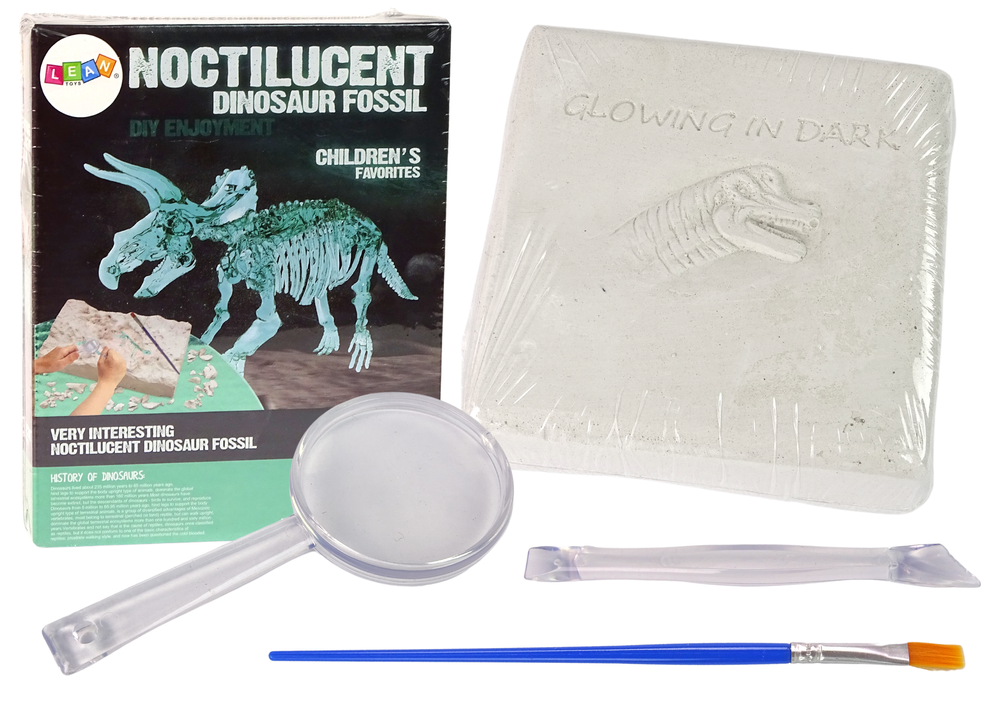 mamido Archeologická sada pro vykopávky 3D hologram kostry dinosaura Triceratopse