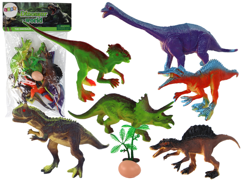 Levně mamido Sada 6 figurek dinosaurů s příslušenstvím