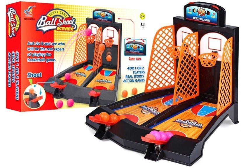 mamido Zručnostní hra Mini Basketbal černá