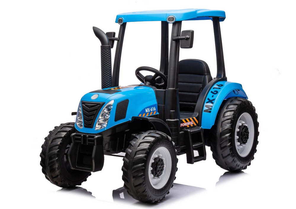 Levně mamido Dětský elektrický traktor A011 24V 400W modrý
