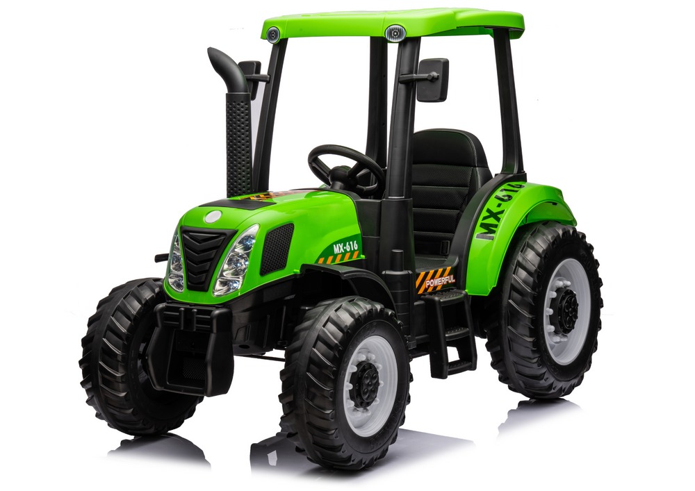 Levně mamido Dětský elektrický traktor A011 24V 400W zelený