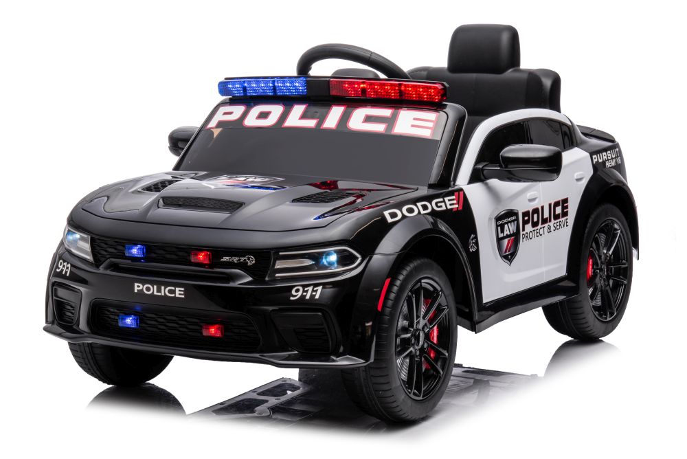 mamido Elektrické autíčko Dodge Charger policejní černé
