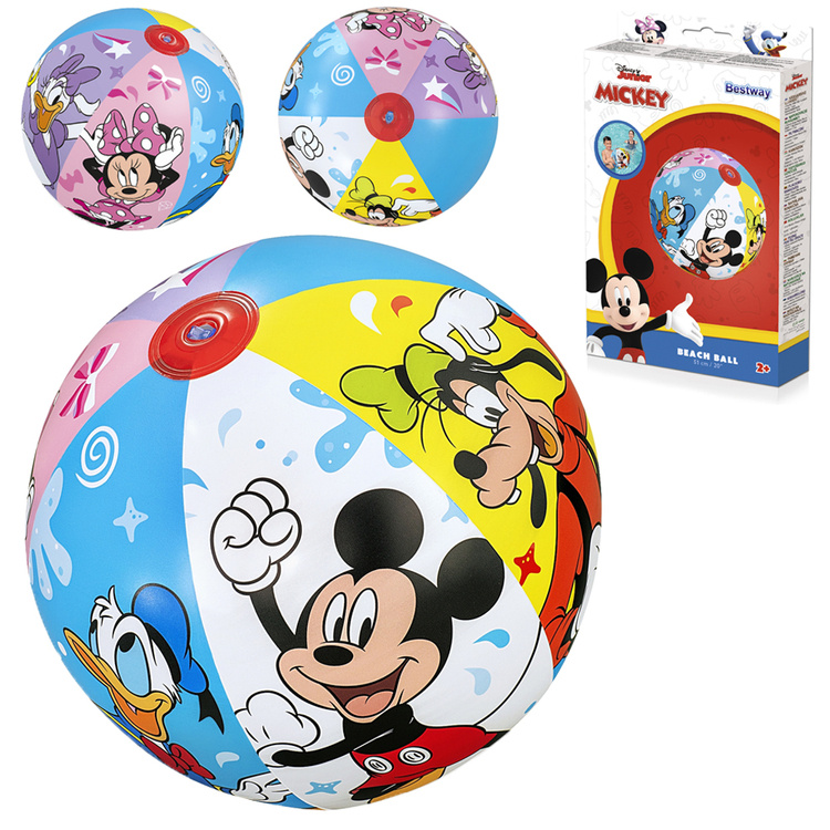 mamido Bestway Disney plážový míč 51 cm Mickey Mouse