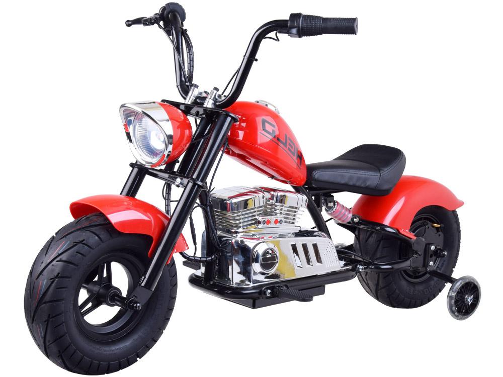 mamido Dětská elektrická motorka Chopper 24V červená