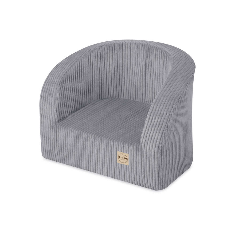 Levně PLUSH NEST PLUSH NEST Dětské sedátko z prémiového šedého manšestru