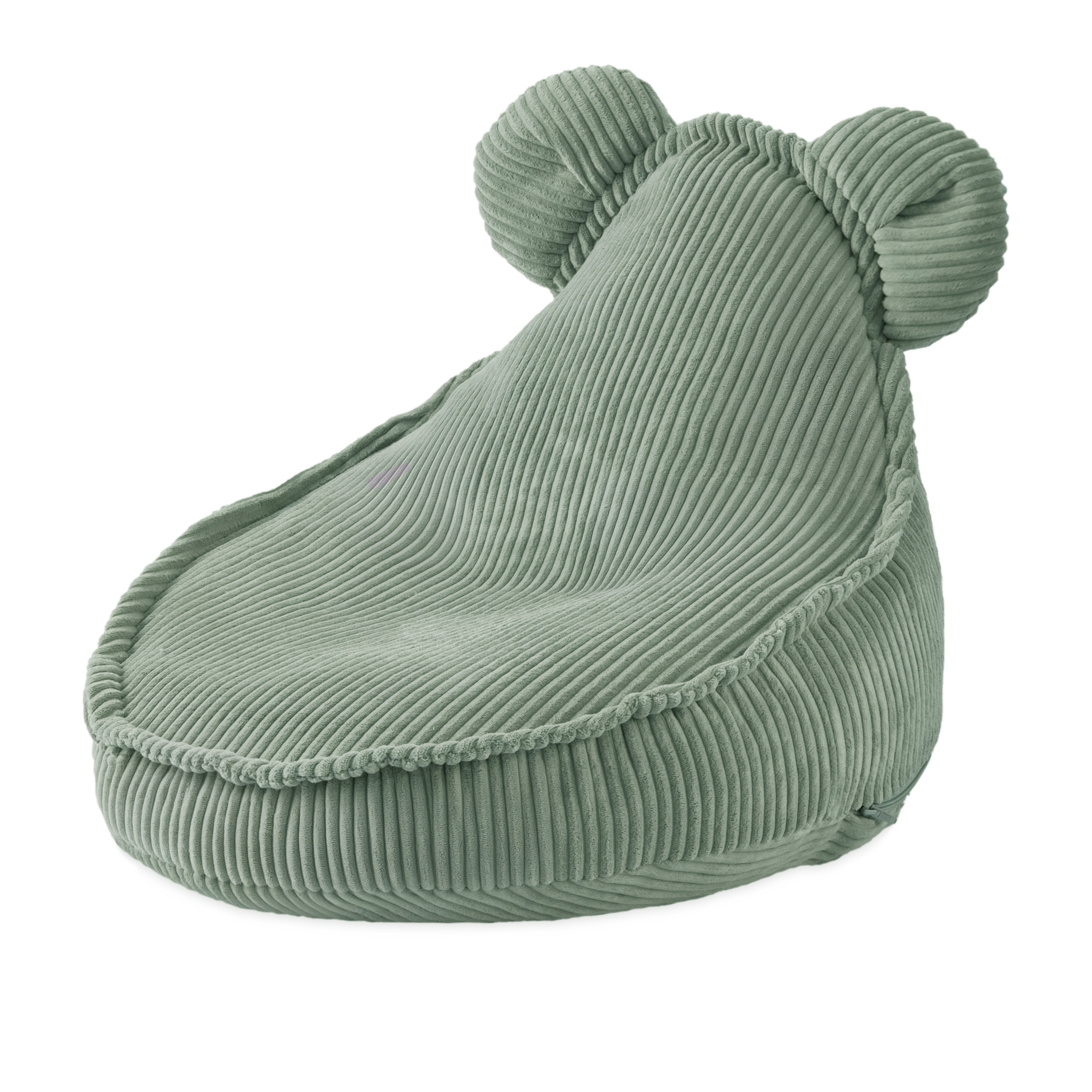 PLUSH NEST PLUSH NEST Dětské křesílko Huggy Bear 68 × 45 cm, manšestr, zelené