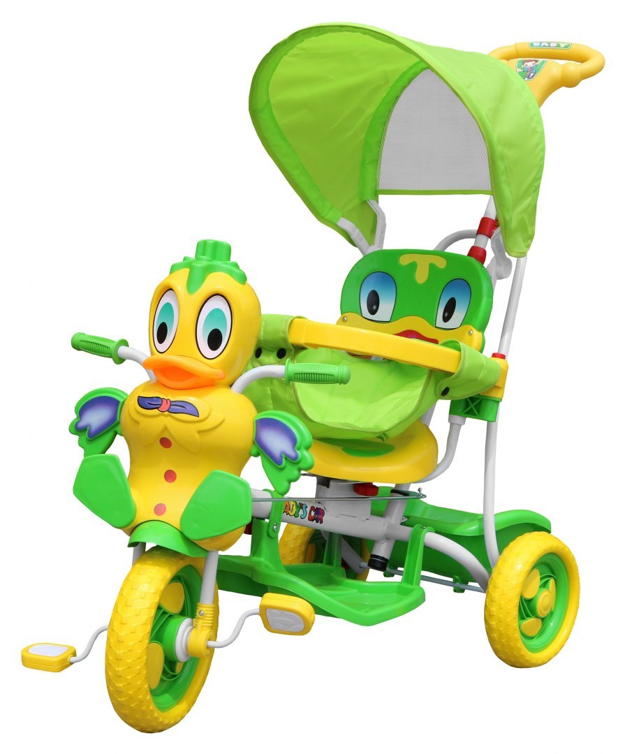 mamido Dětská tříkolka kačenka zelená