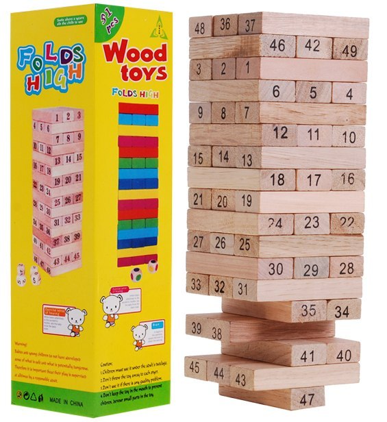 Levně mamido Hra Jenga - dřevěná