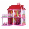 UMEBLOWANY DOMEK DLA LALEK MY VILLA Z TARASEM LAL Material Papier Inny Plastik