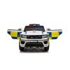 Dětské elektrické autíčko Policie bílé06