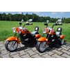 Dětská elektrická motorka Chopper oranžová