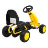 Dětská šlapací motokára žlutá5