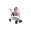 Kočárek pro panenky Alice 2v1 běžový s puntíky02