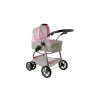 Kočárek pro panenky Alice 2v1 běžový s puntíky05