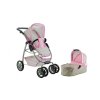 Kočárek pro panenky Alice 2v1 běžový s puntíky10