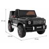 mamido Elektrické autíčko Mercedes G63 AMG lakované černé 10