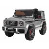 mamido Elektrické autíčko Mercedes G63 AMG lakované stříbrné
