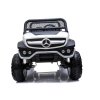mamido Dětské elektrické autíčko Mercedes Unimog 4x4 bílé 8