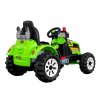 Dětský elektrický traktor Kingdom zelený 1