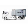 Dětské elektrické autíčko kamion s návěsem bílé 4