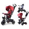Dětská tříkolka 3v1 se stříškou červená