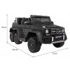 Elektrické autíčko Mercedes G63 6x6 MP4 černé 12