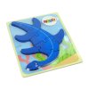 Dřevěné puzzle pro nejmenší dinosaurus růžové a modré3