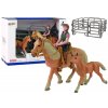 Sada 3 figurek Koně a farma Figurka Kůň Hříbě Jezdec1