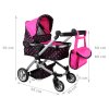 Multifunkční kočárek pro panenky 4v1 černý04